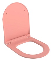 Крышка-сиденье Ambassador Nord 132T20901S тонкое, розовый матовый