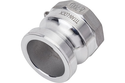Алюминиевый камлок TITAN LOCK типа А серия EcoLine, ниппель внутр. резьба BSP 2" TL200AAL-EL