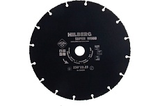 Диск карбид вольфрамовый отрезной Super Wood (230х22.23 мм) Hilberg 530230