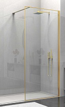 Душевая перегородка Vincea Walk-In VSW-1HS900CLG 90x200 брашированное золото, прозрачное