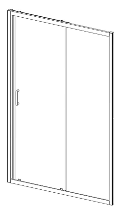 Душевая дверь Vincea Alpha VDS-3AL120CL 120x190 хром, прозрачная