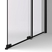 Душевая перегородка Vincea Walk-In VSW-1WSL120CLB 120x200 черный матовый, прозрачное