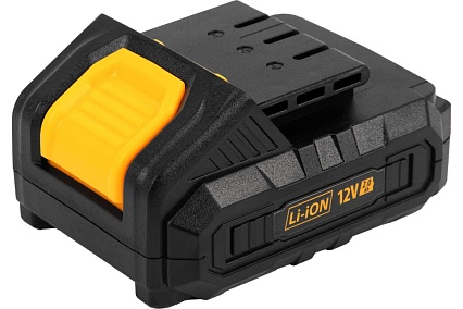 Аккумуляторная дрель-шуруповерт Denzel CDL-12-02BM, Li-Ion, 12 В, 2 аккумулятора 26105