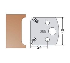 Нож мультисистема HSS двойная галтель R6 40x20x4 мм Dimar 3306940