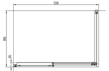 Душевой уголок Orans SR-1971 120x80 L