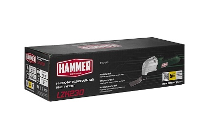 Многофункциональный инструмент Hammer LZK230 230Вт 21000 об/мин, 3+ набор 827780