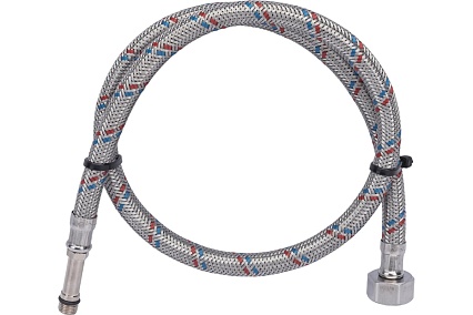 Подводка для смесителей СТМ сталь 1/2xM10x80 см., длинный штуцер CWFLS080