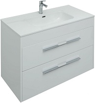 Мебель для ванной Aquanet Августа 100 см, 2 ящика, белый