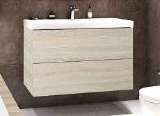 Мебель для ванной Art&Max Verona Push 80 см дуб сонома светлый
