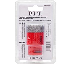 Коронка алмазная по керамограниту P.I.T. 38 мм, M14, сухое сверление, вакуумная пайка AMAS18-0038