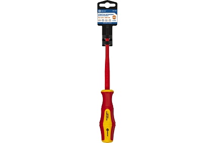 Отвертка диэлектрическая Ultra Grip SL 4,0 х 100 мм CR-V КОБАЛЬТ 646-447
