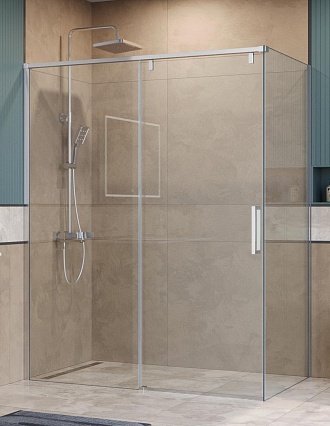 Душевой уголок BelBagno SOFT_CLOSE-1-AH-1-160/100-C-Cr 160x100 прозрачный, хром Душевой уголок BelBagno SOFT_CLOSE-1-AH-1-160/100-C-Cr 160x100 прозрачный, хром