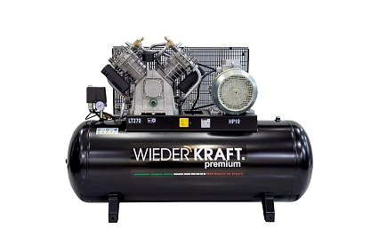 Поршневой воздушный компрессор 270л 1300л/мин Wiederkraft WDK-92712