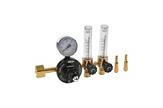 Регулятор расхода газа для углекислоты и аргона Base Control SE FLOW AR/CO2 с 2-мя ротаметрами 20/- МПа, 30/40 л/мин, поверенный Krass 0870478KRPV