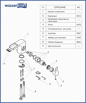 Cмеситель для раковины WasserKRAFT Berkel 4869