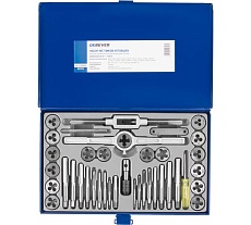 Набор метчиков и плашек Debever Machining Solutions М3 -12, 4-40 - 1/8NPT27, 60 предметов, метр/дюйм резьба DB-S-TD5060
