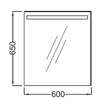 Зеркало Jacob Delafon Parallel 60 см с подсветкой, анти-пар EB1411RU-NF