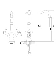 Смеситель для кухни Lemark Expert LM5080S сталь