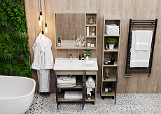 Мебель для ванной Onika Тимбер 80 см серый матовый/дуб сонома