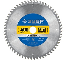 Диск пильный по дереву Зубр Оптима 400x50 мм, 60Т 36903-400-50-60_z01