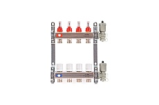Коллекторная группа Uni-Fitt 1&quot;х3/4&quot;, 7 выходов с автоматическими воздухоотводчиками, нержавеющая cталь 450A4307