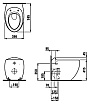 Приставной унитаз Laufen Alessi  IL Bagno 8.2197.1.400.000.1