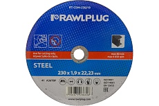 Круг отрезной корундовый по металлу 230x1.9x22.2 мм RAWLPLUG RT-CDM-230/19