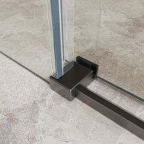 Душевая дверь BelBagno SOFT_CLOSE-2-BF-1-120-C-GM 120x200 прозрачная, оружейная сталь