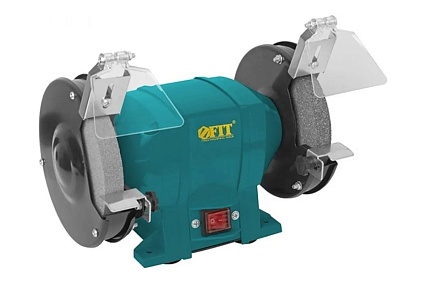 Заточной станок FIT 250 Вт, 2950 об/мин, круги 150/12.7 мм, 20 мм, 6.1 кг 80436