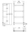 Полотенцесушитель электрический Margaroli Sereno 5824704NONB черный