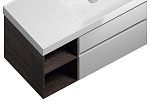 Тумба под раковину Kerama Marazzi Cubo 90 см, чаша справа, белый матовый CUB.90.2Rh\WHTM.N