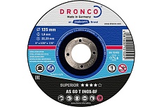 Диск отрезной по нержавейке Special Inox AS60T (25 шт в жестяной коробке; 125x1x22.23 мм) DRONCO 6900871100