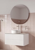 Мебель для ванной Iddis Aiger 80 см со столешницей, белый матовый