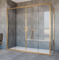 Душевой уголок Vincea Garda VSR-1G28017CLG 170x80 брашированное золото, прозрачный