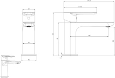 Смеситель для раковины Allen Brau Eclipse 2.0 5.E1A01-31 черный матовый