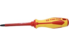 Комбинированная диэлектрическая отвертка King Tony Slotted/Phillips №2, 100 мм 147E0204