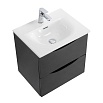 Мебель для ванной BelBagno Marino-Cer-Mini 50 см Nero Lucido