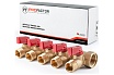 Коллектор с шаровыми кранами PROFACTOR в/н 3/4" х 5 вых 1/2"нар PF MV 264.5
