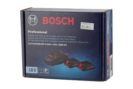 Набор аккумуляторов Li-Ion 4 Ач, 18В + ЗУ GAL 1880 CV Professional Bosch 1600A016GF