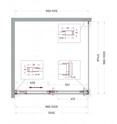 Душевой уголок BelBagno SOFT_CLOSE-1-A-1-100-C-Cr 100x100 прозрачный, хром