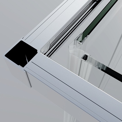 Душевой уголок Vincea Софт 2 (Soft 2) VSS-3SO2900CLG 90x90 брашированное золото, прозрачный