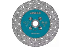 Диск алмазный для резки и шлифовки керамогранита vacuum, 125 мм, М14 BIHUI DCWMM5