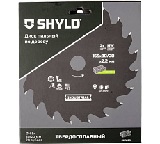 Пильный диск SHYLD по дереву твердосплавный 165x30/20 мм, 20 зубьев 6692458