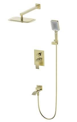 Душевой набор Wonzon&Woghand Fit WW-88939009A-BG брашированное золото