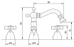 Смеситель для биде Migliore Princeton ML.PRN-825.BR бронза