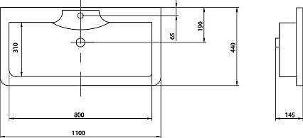 Мебель для ванной Акватон Валенсия 110