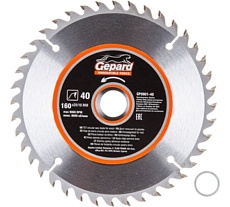 Диск пильный 160x20/16 мм, 40 зубьев Gepard GP0901-40