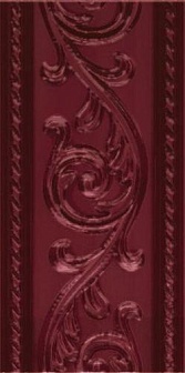 Бордюр Carmen Caprichosa Cenefa Yara Burdeos 7.5х15 см, MP000008823