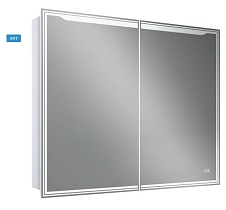 Зеркальный шкаф Art&Max Merano 100x80 см AM-Mer-1000-800-2D-DS-F с подсветкой, анти-пар