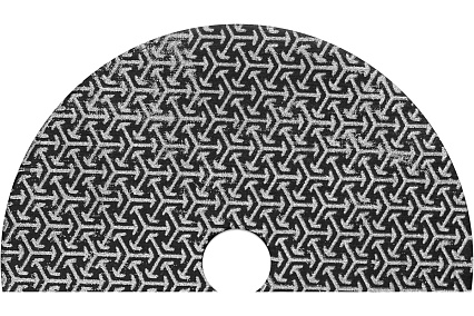 Алмазный гибкий шлифовальный гальванический круг Vertextools 100мм, P100 2500-100
